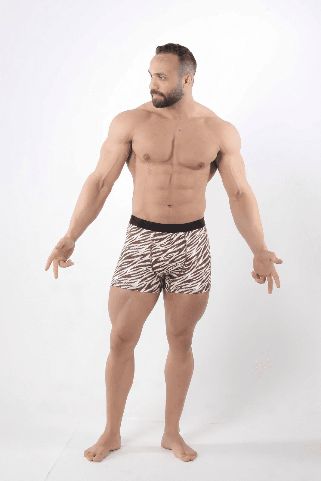 بوكسر رجالي مشجر ليكرا