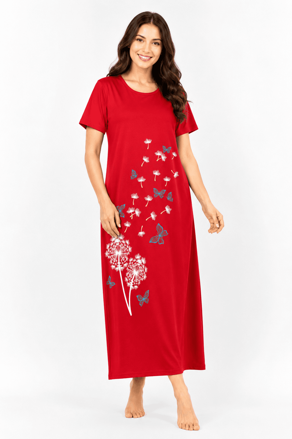 Butterfly Long Home Dress