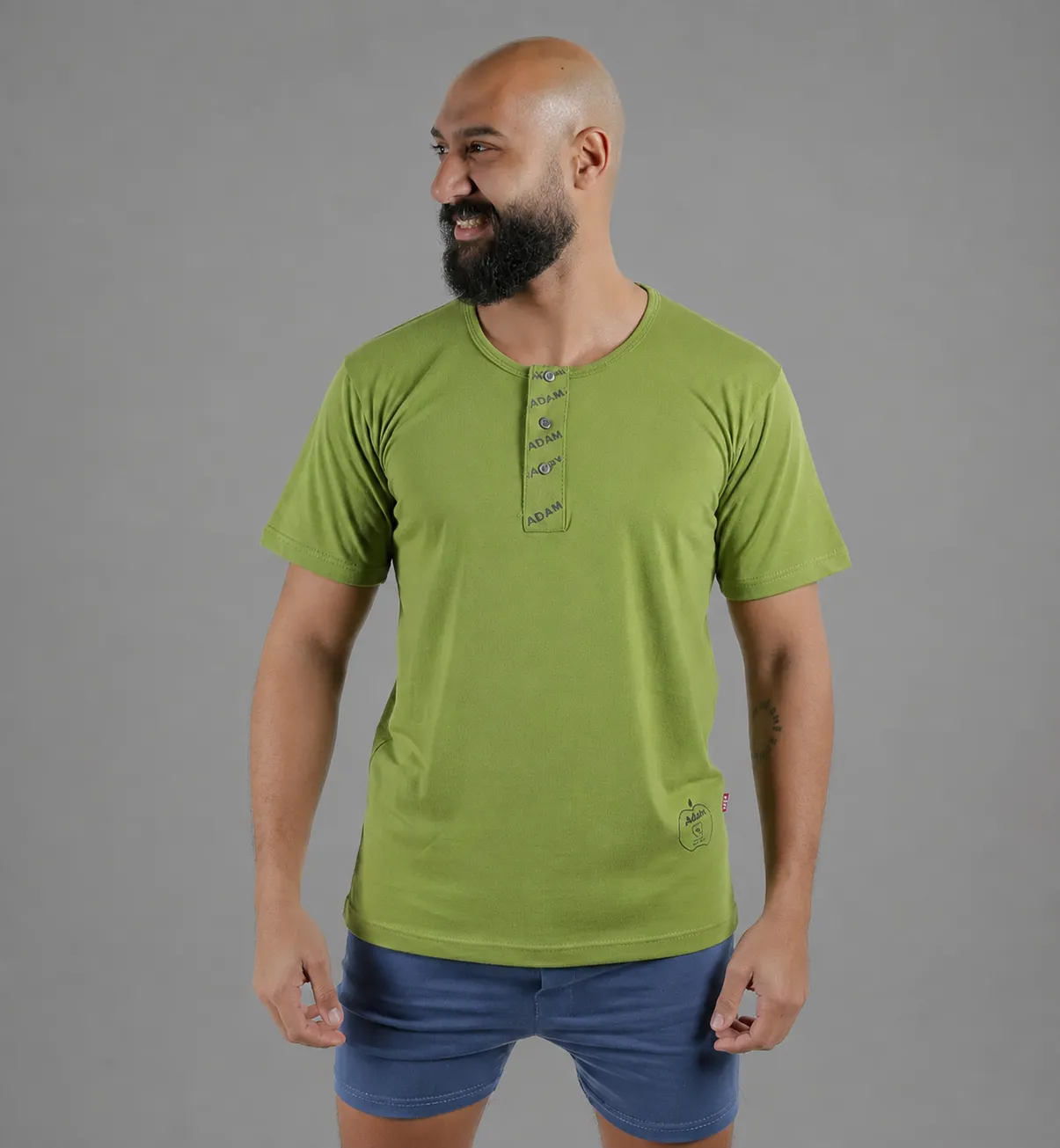 Half Sleeve Men Flannel Colors with Button