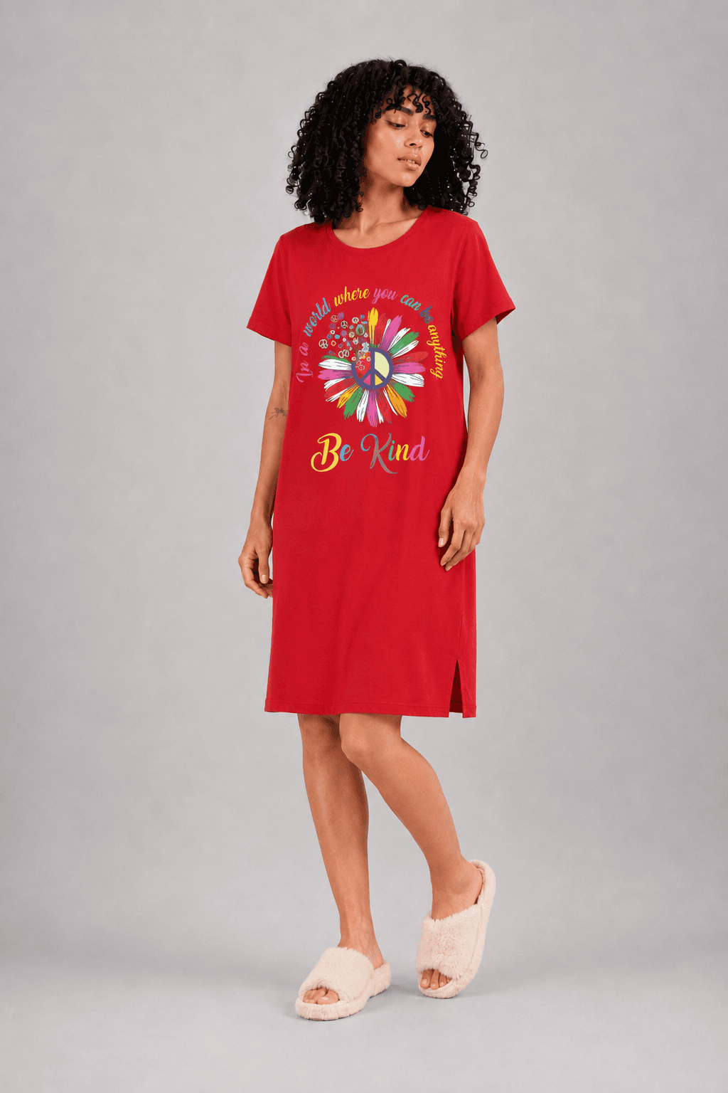 Short Home Dress (Be Kind )