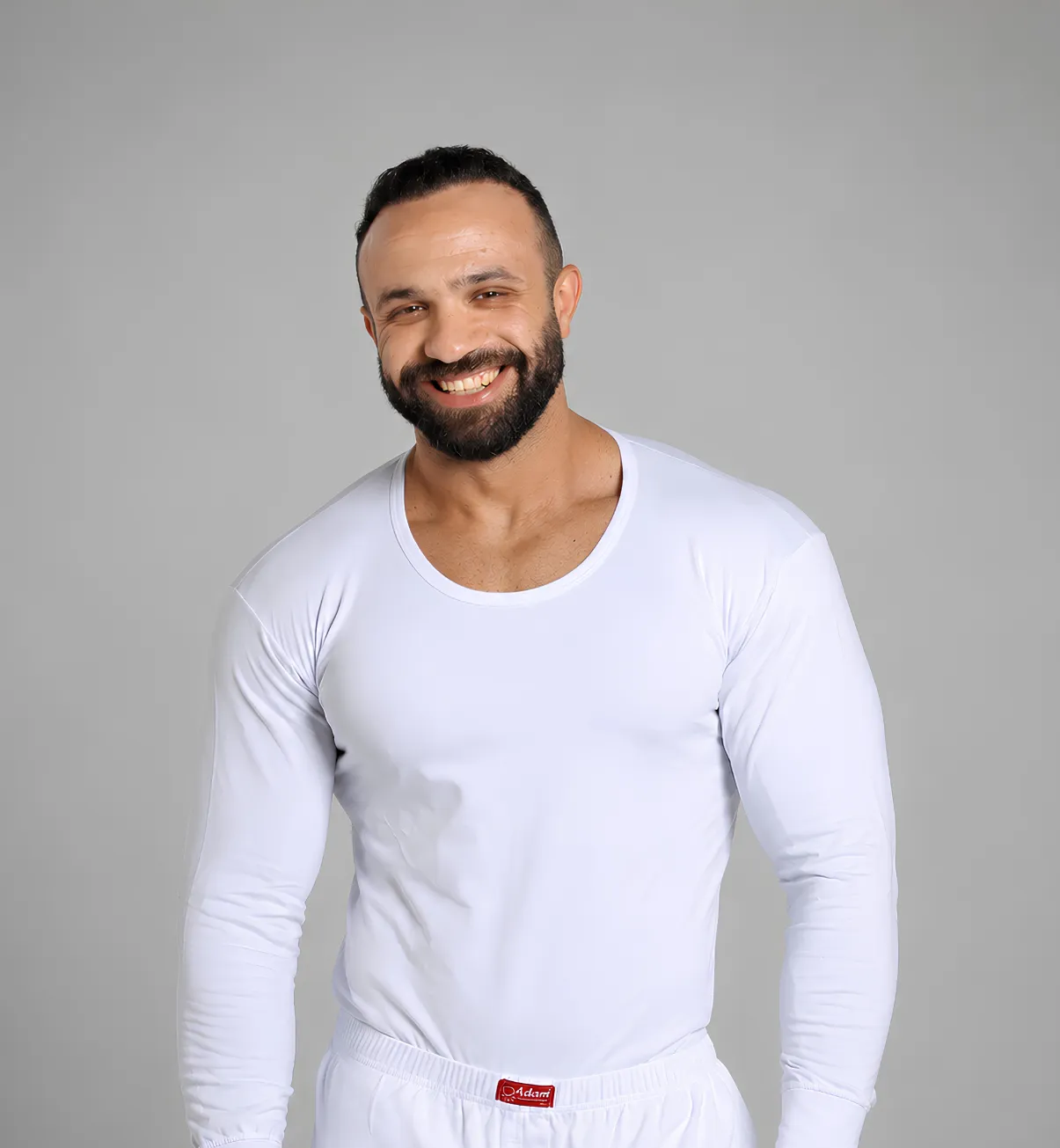 فانلة ابيض كم طويل شتوي
