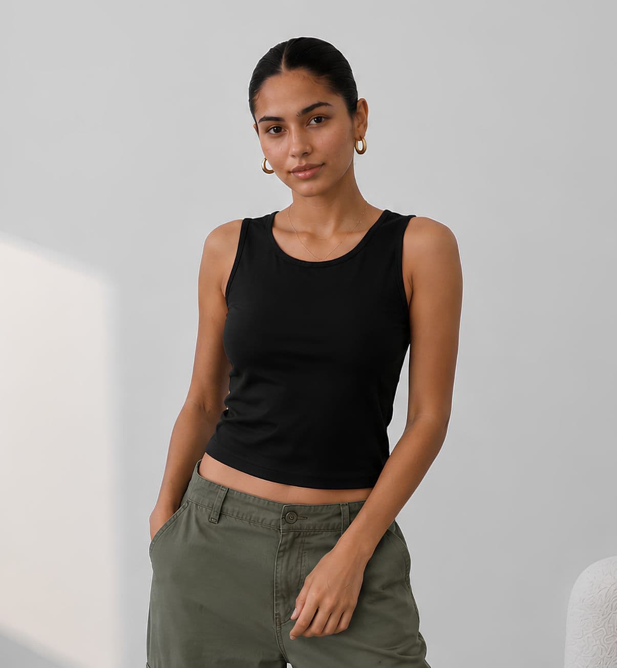 Women Cut Thin Top